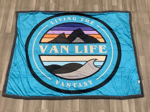 Van Life Vantasy - Sherpa Fleece Blanket