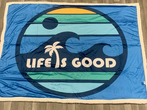 Life Is Good - Sherpa Fleece Blanket