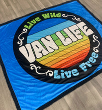 Load image into Gallery viewer, Live Wild, Live Free - Sherpa Fleece Blanket
