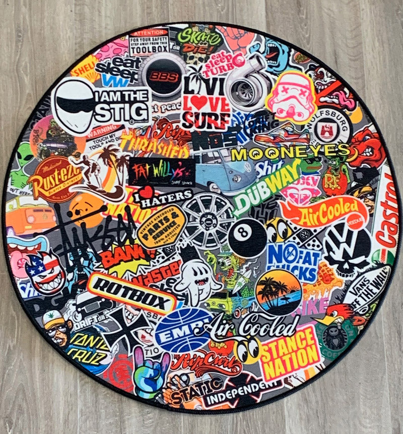 Retro Sticker Rug